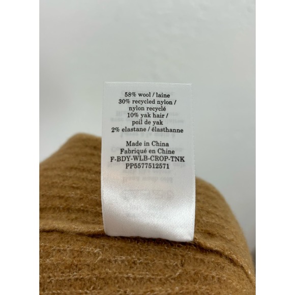 Everlane The Cozy Stretch Tank in Camel NWT Size XS - Picture 8 of 8